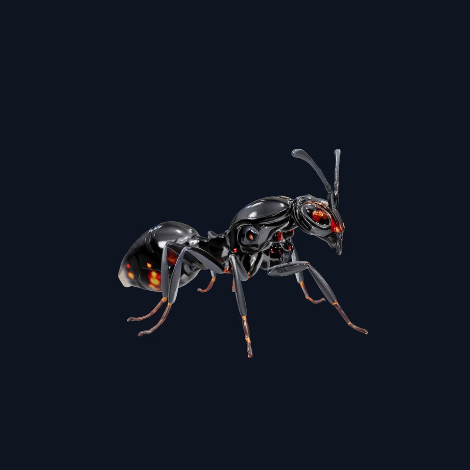 Futuristic Black Ant model pack